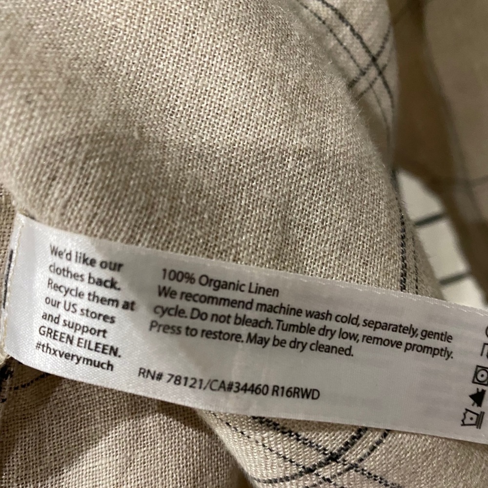 Organic linen top